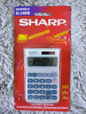 Sharp EL-240SB Basic Electronic Calculator New - Image 1 of 2