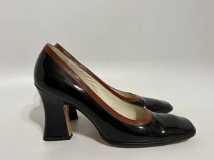 Vintage Prada schwarze Lackleder Heels 37,5 - Bild 1 von 14