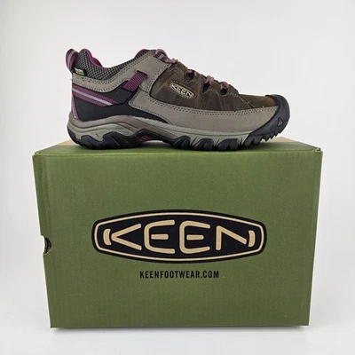 KEEN Women's Targhee III WP Hiking Shoes - Weiss/Boysenberry Size 8 - Image 1 of 4
