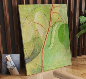 Nature Butterflies Abbott Thayer Caterpillar Canvas Wall Art 24X30 Inch - Picture 1 of 4