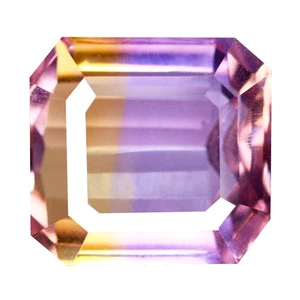 9.73 Ct Impressive Octagan 12.3 x 11.6 MM Bi Color Bolivia Natural Ametrine - Picture 1 of 5