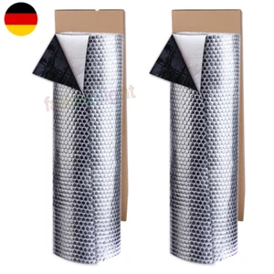 2 x Alubutyl Dämmmatte 0,5x4m - 4m² Selbstklebend AntiDröhn Fahrzeugdämmung 2mm - Bild 1 von 18