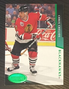1993-94 Parkhurst Prospects - Emerald Ice #45 Chris Chelios - Blackhawks - HOF