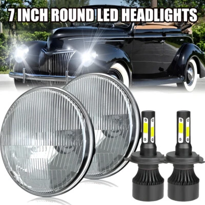 Faros LED DRL 2 piezas 7 pulgadas para camioneta Chevrolet G10 G20 1947-1957 camioneta Foto 1 de 4