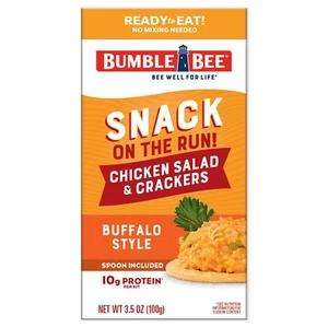 Bumble Bee Snack On The Run Buffalo Chicken Salad with Crackers Kit 3.5 oz Pa... - Picture 1 of 5