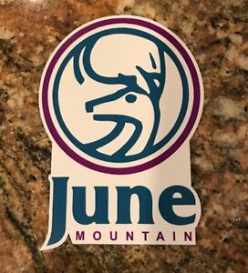 June Mountain Ski Sticker - Ski Snowboard Mountain Sports Mammoth Skiing Snow