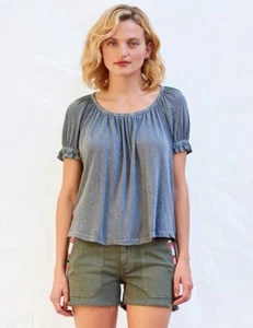 Sundry Mujer CAMPESINO MANGA TOP 1 - Imagen 1 de 2