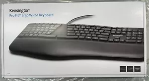 Kensington Pro Fit Ergo Wired Keyboard K75400US Black BNIB SEALED - Picture 1 of 3
