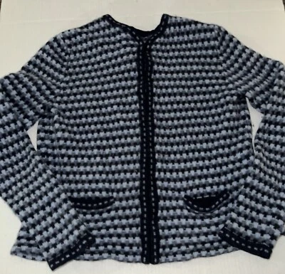 Suéter Sarah Spencer Para Mujer Pequeño Grande 100% Lana de Cordero Cárdigan Cierre de Gancho Foto 1 de 4