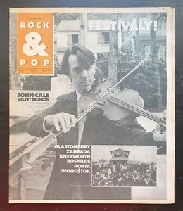 JOHN CALE COVER, No. 9 / 1990, CZECH MUSIC MAGAZINE ROCK & POP, RARE! - Picture 1 of 11