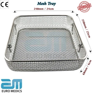 Sterilisation Netz Tablett Instrumente Gestell Halter perforiert 240 mm x 250 mm x 60 mm - Bild 1 von 3
