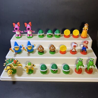 Juego de ajedrez Nintendo Super Mario Bros piezas de repuesto adornos para pasteles lote de 22 Foto 1 de 4