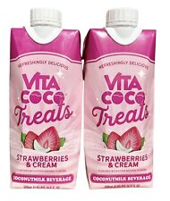 Vita Coco Treats Strawberries & Cream Coconut Milk Drink (2) 16.9 Fl Oz Boxes