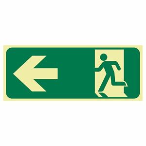 Exit Sign - Running Men Arrow Left | Exit and Evacuation Signs