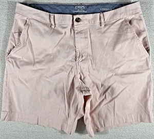 Chaps Coastland Wash Chino Shorts Men 38/8.5 Pink Stretch Flat Front Beach Coast - Picture 1 of 18