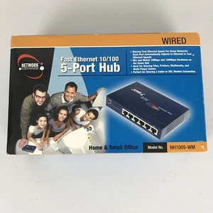 Network Everywhere 5-Port Hub Wired 10/100 NH1005-wm NEW - Picture 1 of 4