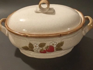 Mikasa Strawberry Festival Tureen Casserole Lid Dutch Oven 13.5" Excellent Cond - Picture 1 of 6