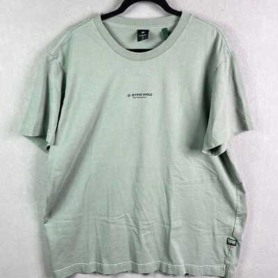 Camiseta G Star Raw Para Hombre XL Calce Suelto Just the Product Peso Pesado Crew Verde Foto 1 de 4