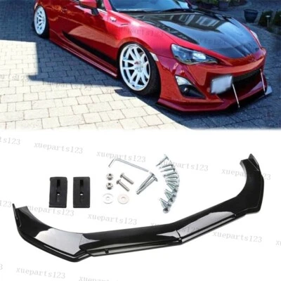 For Scion FR-S Coupe 13-16 Front Bumper Lip Chin Spoiler Splitter Gloss Black - Image 1 of 4