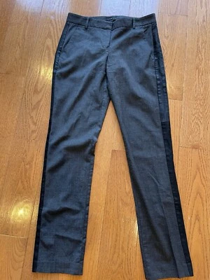 Брюки карьерные Theory из шерстяной смеси на заказ смокинг в полоску - размер 6 - Изображение 1 из 4