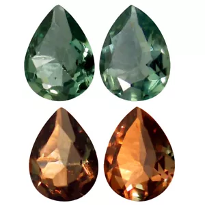 0,36 ct (2 piezas) Maravilloso PAR A JUEGO Forma de Pera (4 x 3 mm) Alejandrita - Imagen 1 de 3