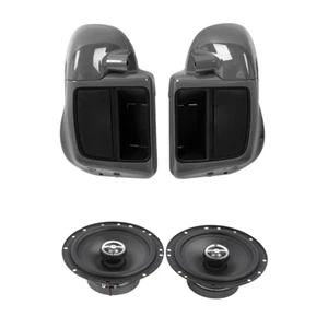 Altavoces de carenado inferior ventilados aptos para Harley CVO Street Glide 14-up Gunship gris - Imagen 1 de 9