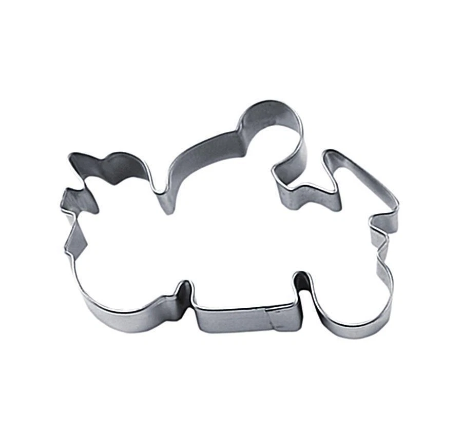 Ausstecher/Ausstechform "MOTORRAD MIT FAHRER" - Bike, Biker - Bild 1 von 1