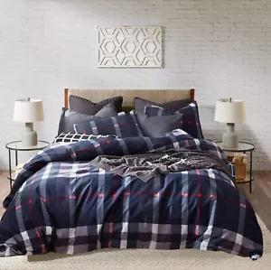 KAREVER Navy Plaid Comforter Set Full Multicolor Checkered Bedding Quilt Set ... - Picture 1 of 6