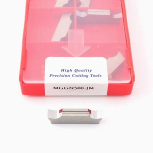 10PCS MGGN500-JM Grooving Inserts CNC Carbide Lathe Tools MGGN500 For Aluminium - Picture 1 of 3