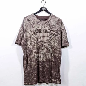 Xtreme Couture Dead or Alive Skull AOP T-Shirt XXL Y2K Streetwear MMA - Picture 1 of 6