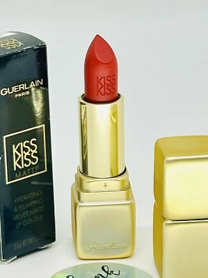 GUERLAIN PARIS - KISS KISS KISS Matte Lipstick - M330 SPICY BURGUNDY - NIB - Image 1 of 4