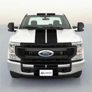 DUAL 8" VINYL RALLY STRIPES RACING STRIPE FULL TRUCK + BONUS For FORD F250 F-250 - Foto 1 di 2