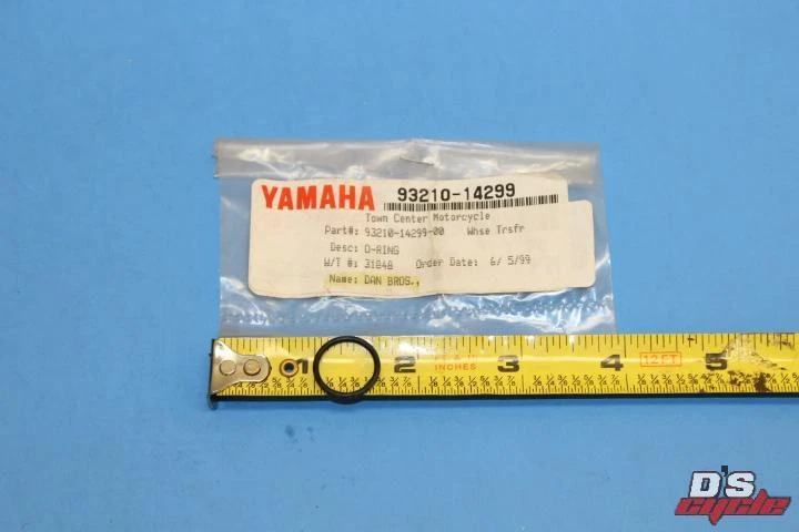 NOS YAMAHA SR500 TT500 XT500 YFM250 O-RING 93210-14299-00  - Image 1 of 1