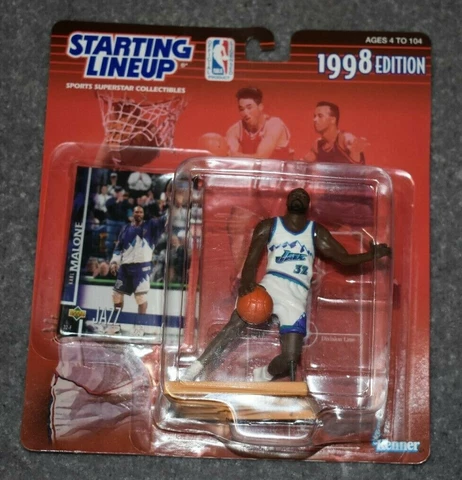 UTAH JAZZ KARL MALONE #32 NBA BASKETBALL STARTING LINEUP 1998 EDITION Cover