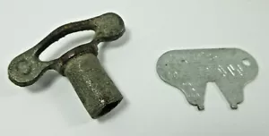 vintage metal winding clock square internal key tool and Cat's Claw tool retro - Picture 1 of 11