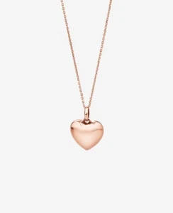 MICHAEL HILL Puff Heart Pendant in 10kt Rose Gold RRP459 - Picture 1 of 6