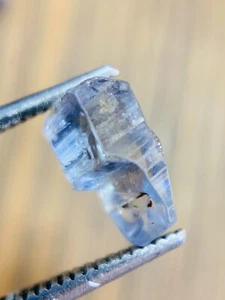 Clean Saphir Terminated Ceylan 0,42g/2,10ct Saphir Bleu/blanc Sri Lanka Brut 2 - Picture 1 of 9