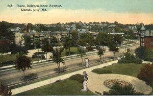 Postal con vista aérea de Plaza Independence Avenue Kansas City Missouri - Imagen 1 de 2