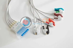 Philips 5 Kabel EKG Pinch, Grabber 3 Fuß Kabel Duschschild 989803152051  - Bild 1 von 2