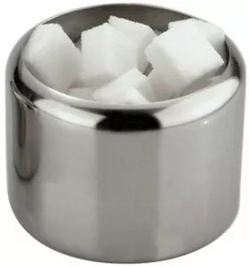 Sunnex Everyday Stainless Steel Quality Sugar Bowl 300ml Dishwasher Safe 10OZ - Picture 1 of 3