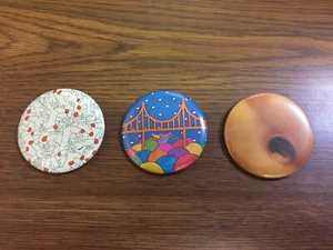 Vintage Lot of 3 Pinback Buttons Boynton + J.P. + Unknown - Picture 1 of 4