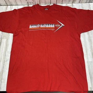Vintage HD-2001 Harley Davidson Motorrad T-Shirt Rot Kurzarm Gr. XL S8 - Bild 1 von 8