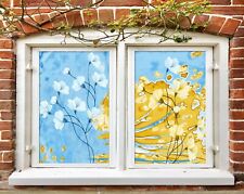 3D Beautiful Flower 2092NAM Window Film Printing Sticker Adhesive Stained Glass UV Fay