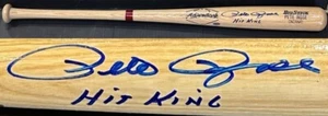 Pete Rose Signed Adirondack Game Model Bat Reds Hit King Autograph Mounted COA - Picture 1 of 14