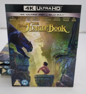 SLIPCOVER ONLY - The Jungle Book -4K- U.K Import -No Movie - Image 1 of 3