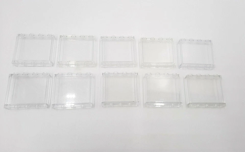 Lego Fenster Panel Transparent 10 STK  1x4x3 transparent  Clear 4215 NEU City - Bild 1 von 1