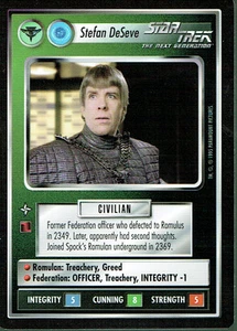 STAR TREK CCG ALTERNATE UNIVERSE RARE KARTE STEFAN DESAVE ex - Bild 1 von 1