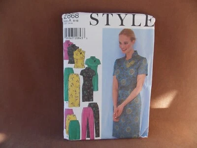 Vestido, saia e calça Style Misses tamanhos 8-18 padrão sem cortes 2868 - Imagem 1 de 2