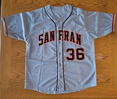 Gaylord Perry Signed Custom MLB Jersey SF Giants JSA - Image 1 of 4
