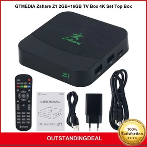 GTMEDIA Zshare Z1 2GB+16GB TV Box 4K Set Top Box w/ Brazilian Portuguese TV - Picture 1 of 7